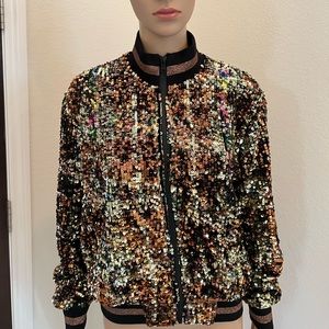 COPY - CYBER SALE Pam & Gela Sequined Track Jacket